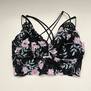 Pink Victoria Secret, Longline Lace Bralette!